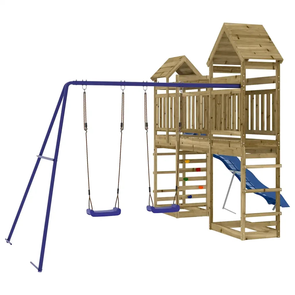 Set da Gioco da Esterno in Legno di Pino Impregnato 3156981