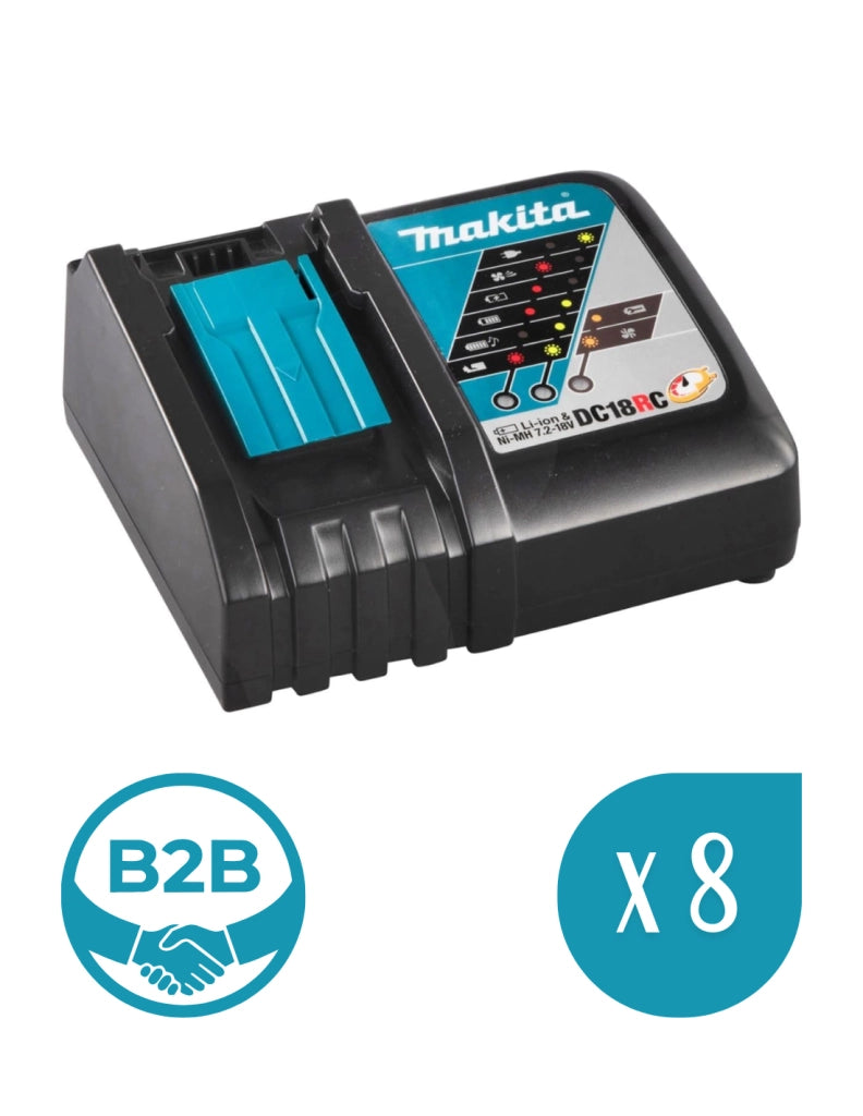 [B2B] Pack da 8 caricabatterie MAKITA DC18RC