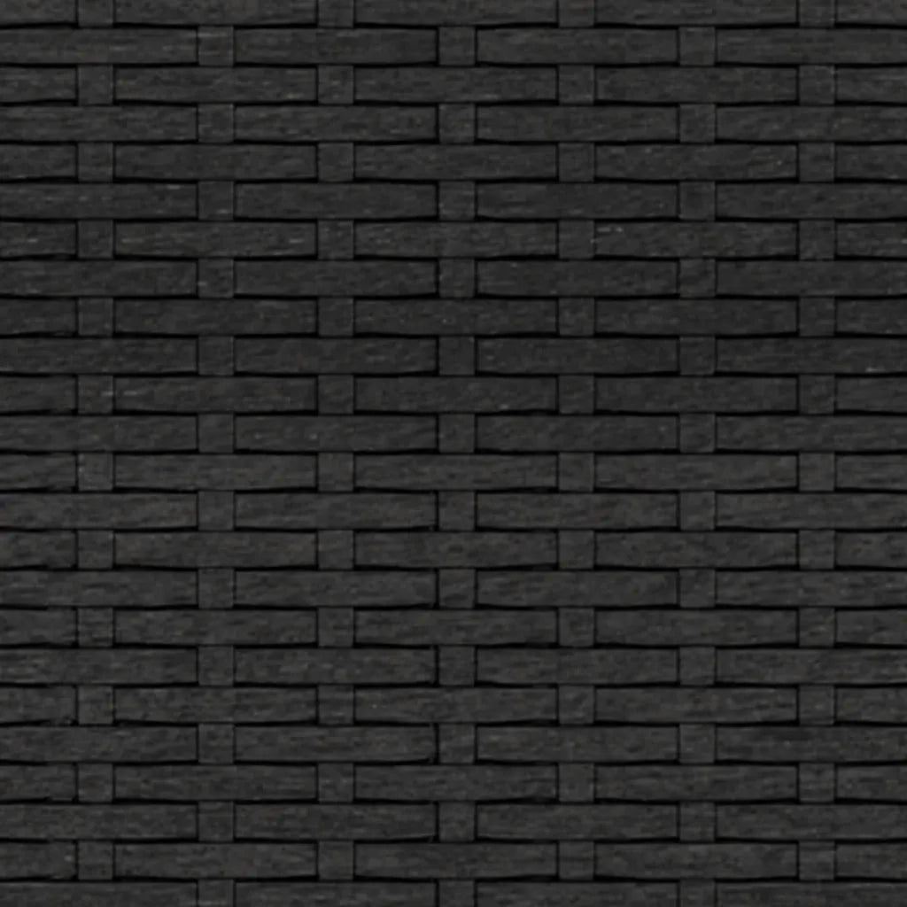 Set Divani da Giardino Nero in Polyrattan 362330