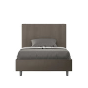 Letto 1 Piazza e Mezzo 130x200 cm con Rete Goya Cappuccino