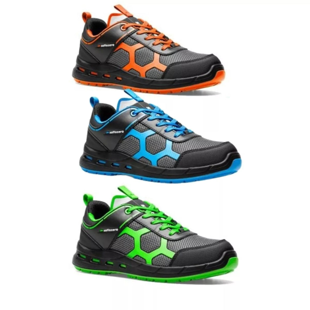 Scarpe Antinfortunistica S1P ESD Ultraleggera, Ultrassottile e Traspirante | Sottozero Modello UFO Blu/43