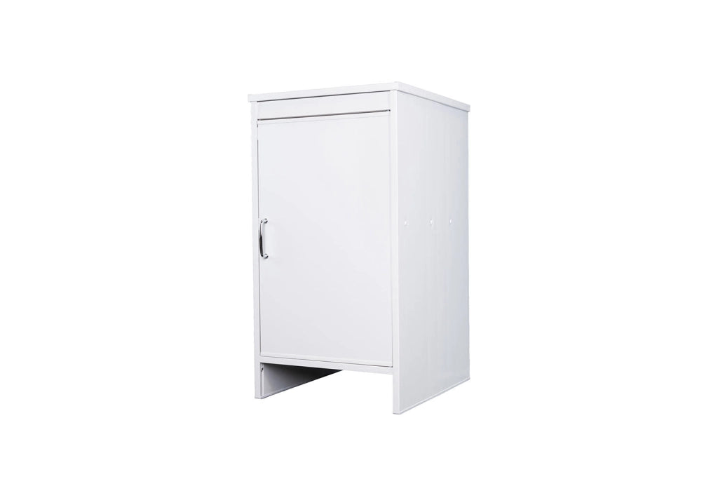 Mobile Lavanderia da Esterno 46,5x49x84 cm in PVC Bianco