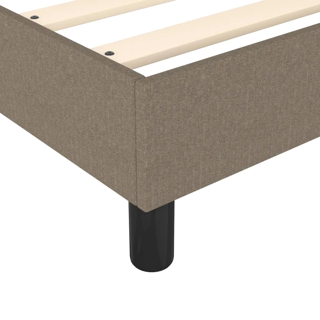 Struttura Letto a Rete a Molle Tortora 180x200 cm in Tessuto