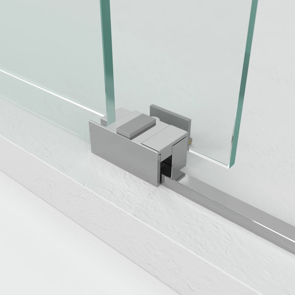 Box doccia angolare BASIC apertura al vertice 70x70 cm (65-70/65-70) rame vetro trasparente