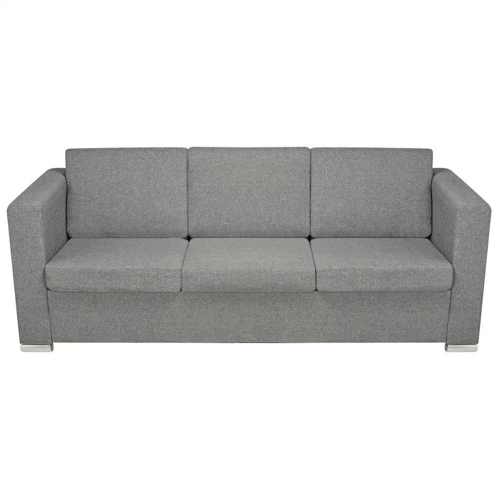 2 Pz Set di Divani in Stoffa Grigio Chiaro  cod mxl 16808