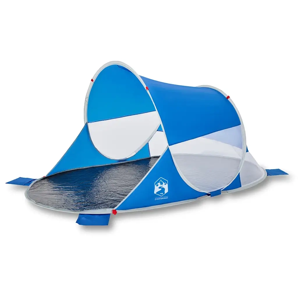 Tenda da Spiaggia Pop-Up Azzurra Impermeabile 4004149