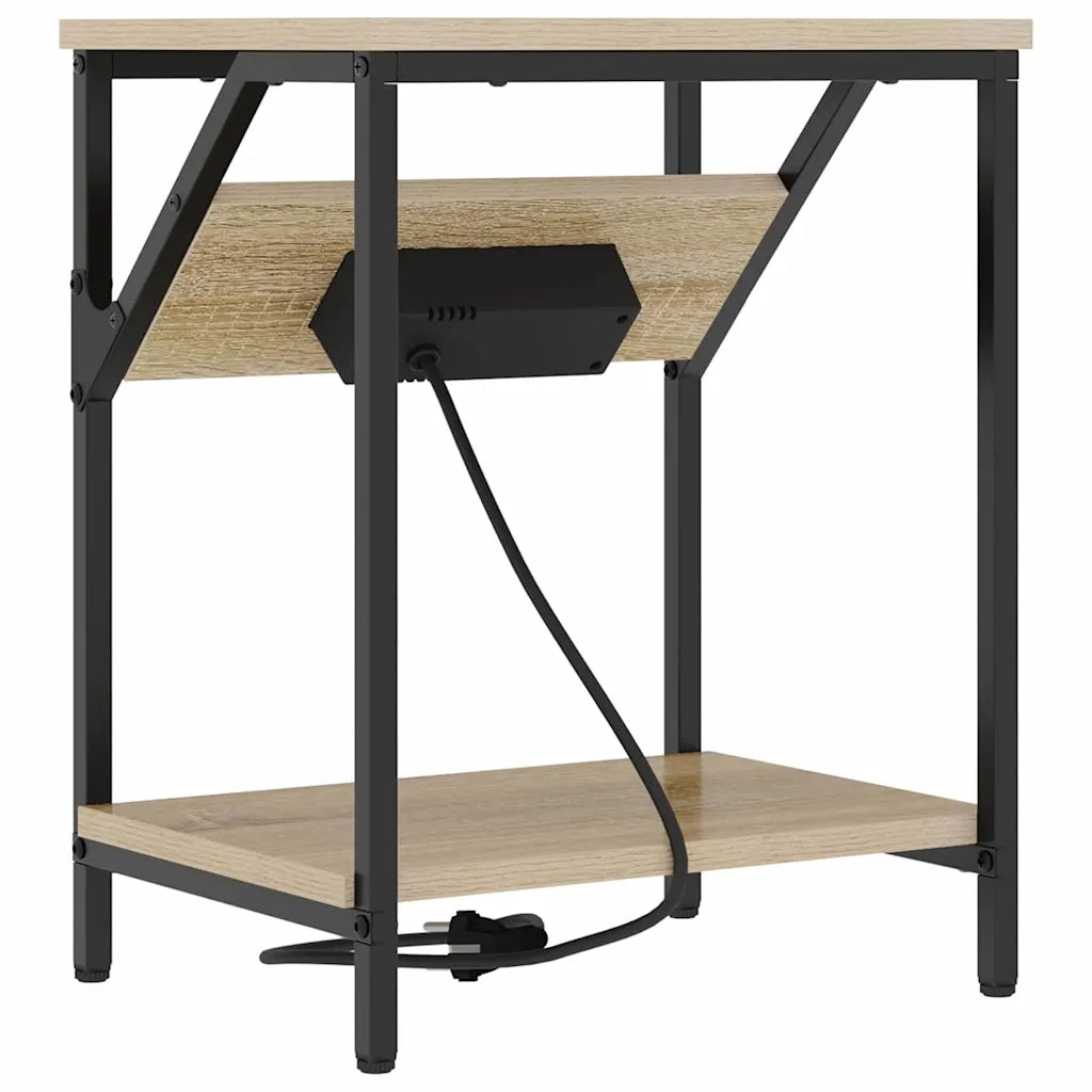 Armadio da Notte 2 pz Rovere Sonoma 38 x 30 x 48 cm 859583