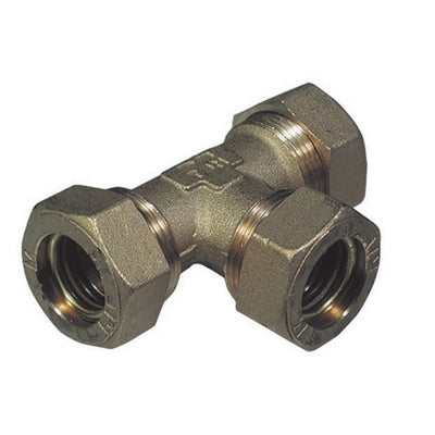 RACCORDO A TEE CON 3 DADI  O-RING TIEMME- 18- TIEMM- pezzi 1