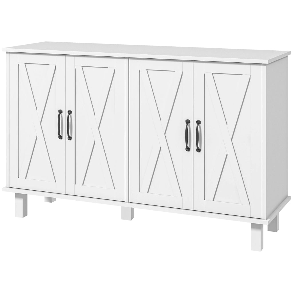 Mobile Multiuso con Cassetti e Ripiani ¨C Zephmum ¨C Bianco 120x37x75 cm