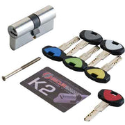 CILINDRO SAGOMATO 'K2' SECUREMME 100 mm (45+10+45) - SECUREMME