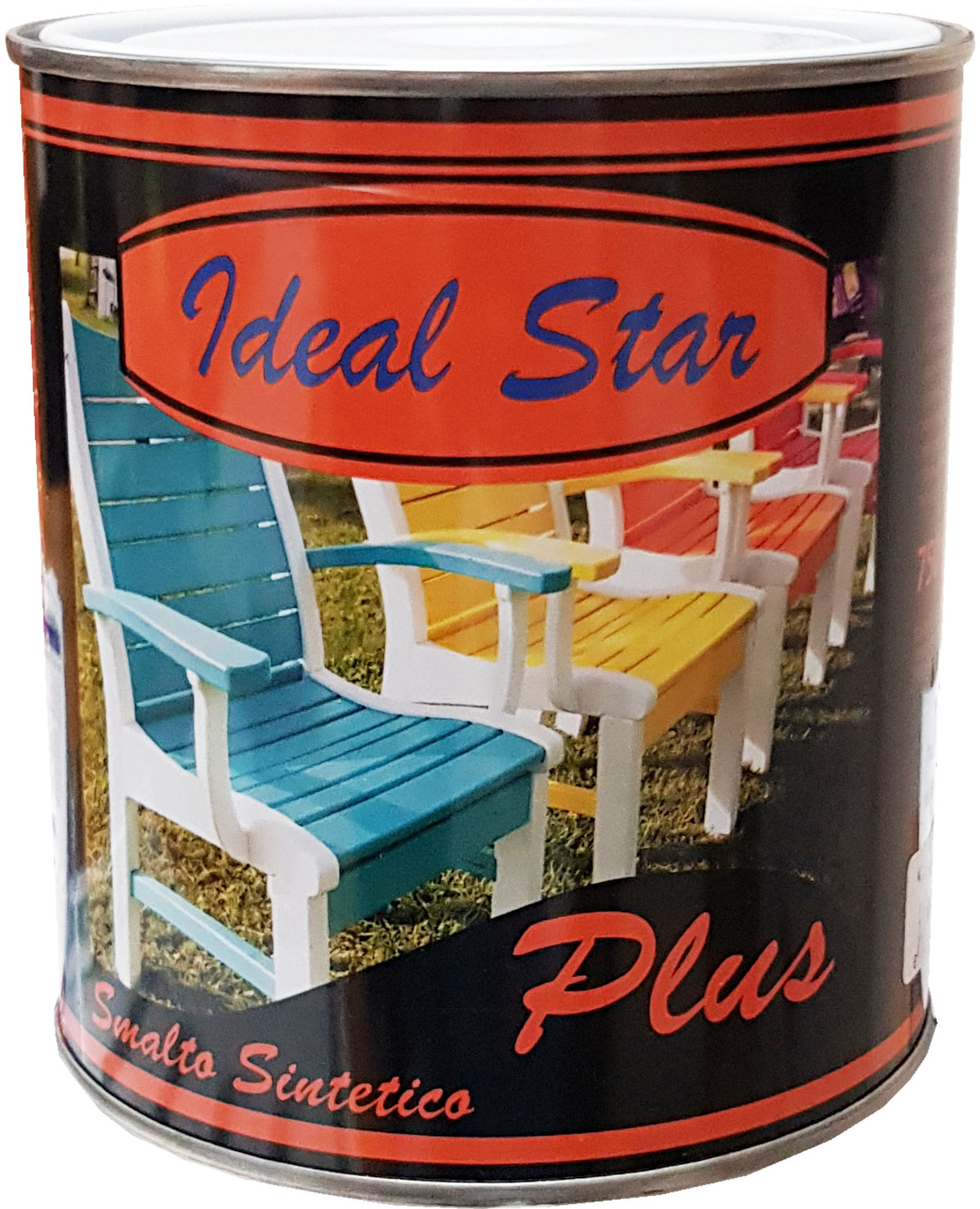 SMALTO 'PLUS' IDEAL STAR 0,750 lt - Grigio antracite - IDEAL STAR