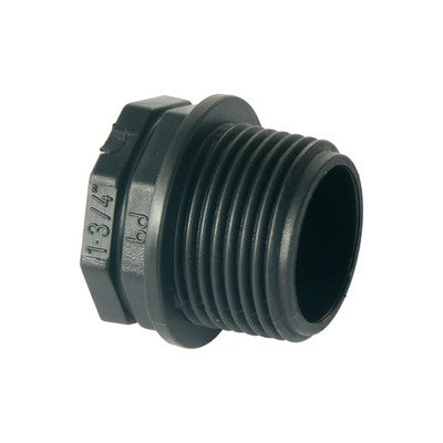 BUSSOLA DI RIDUZIONE IN PP NERO- 11/2x11/4- BUCCH- pezzi 1
