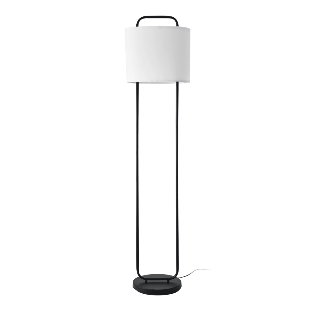 Lampada da Terra Meløy Paralume Ovale - Bianco lux.pro
