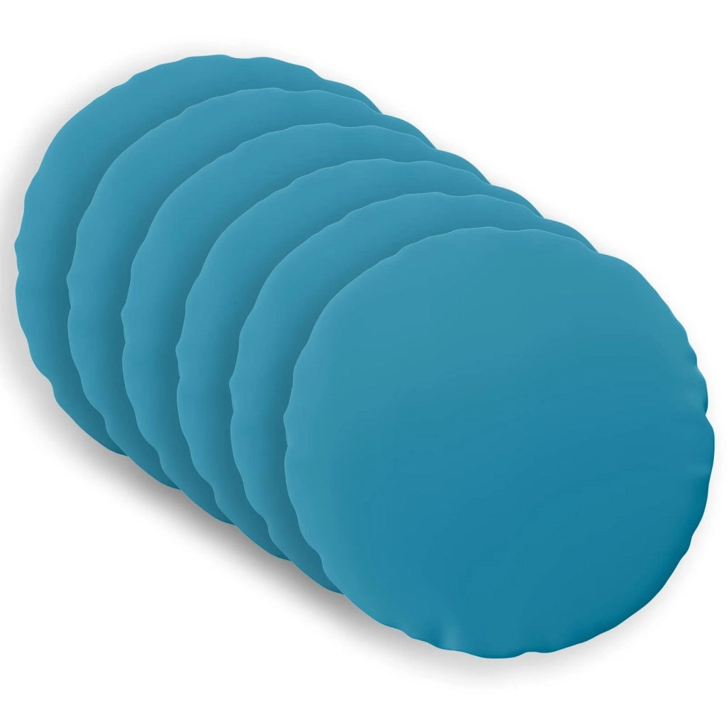 Cuscino con cuscino HEERLEN 6 pz Azzurro Poliestere 928838