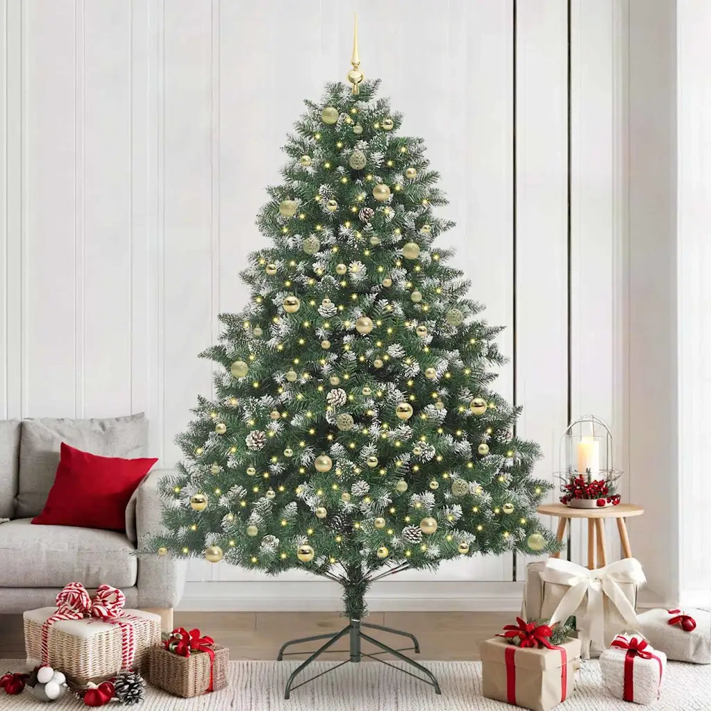 Albero di Natale artificiale con 300 LED Verde 240 cm