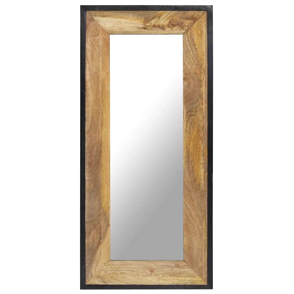 Specchio 110x50 cm in Legno Massello di Mango 321631