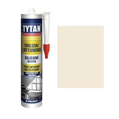 SILICONE NEUTRO TYTAN - AVORIO RAL 1013 ML 300- 2 pezzi