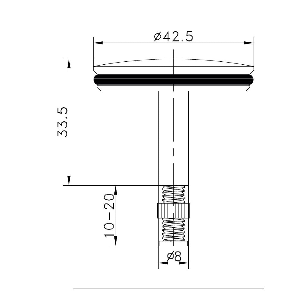 Tappo salterello da 42mm vasca
