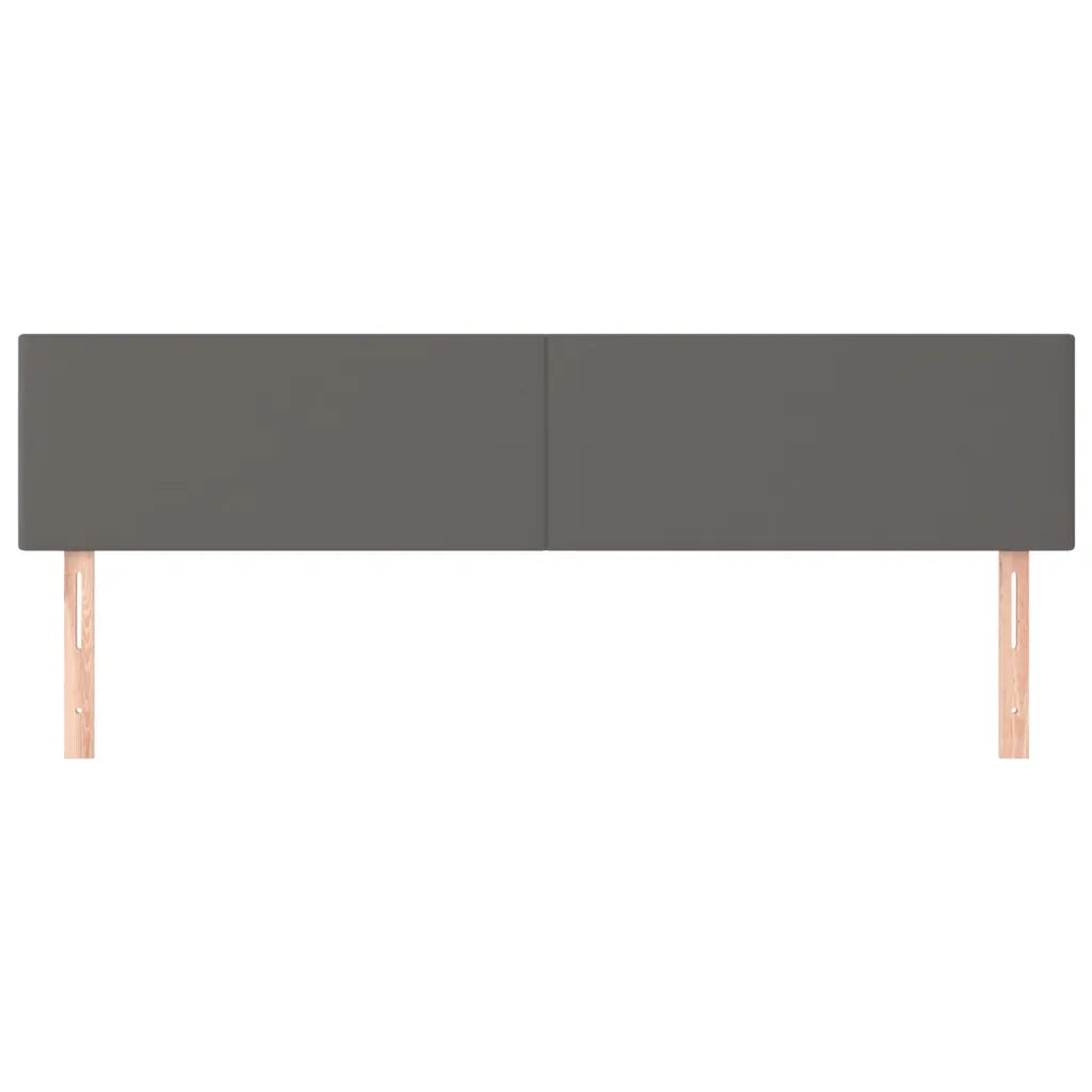 Testiera | Testata Grigio 200x5x78/88 cm in Similpelle