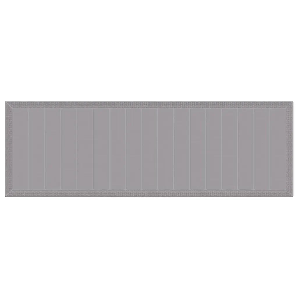 Set da Pranzo per Giardino 13 pcs Grigio chiaro Poly Rattan 3378629
