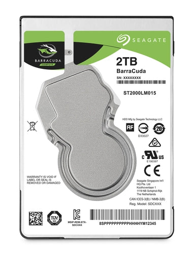 HARD DISK BARRACUDA 2 TB SATA 3 2,5" (ST2000LM015)
