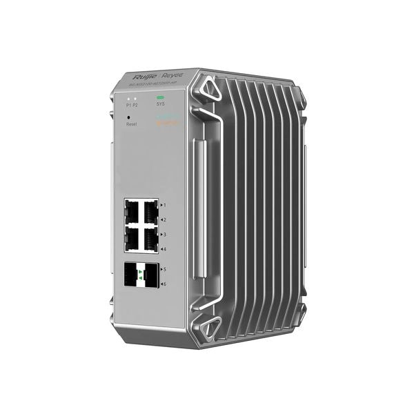 Reyee cloud industrial switch l2 full managed ip40. 8x1ge poe+ power budget 240w 4xsfp - RG-NIS3100-8GT4SFP-HP