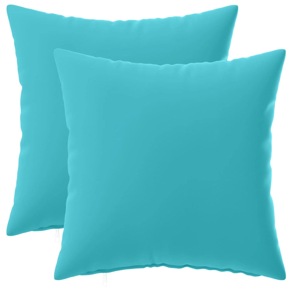 Cuscino con cuscino HEERLEN 2 pz Turchese Poliestere 923665