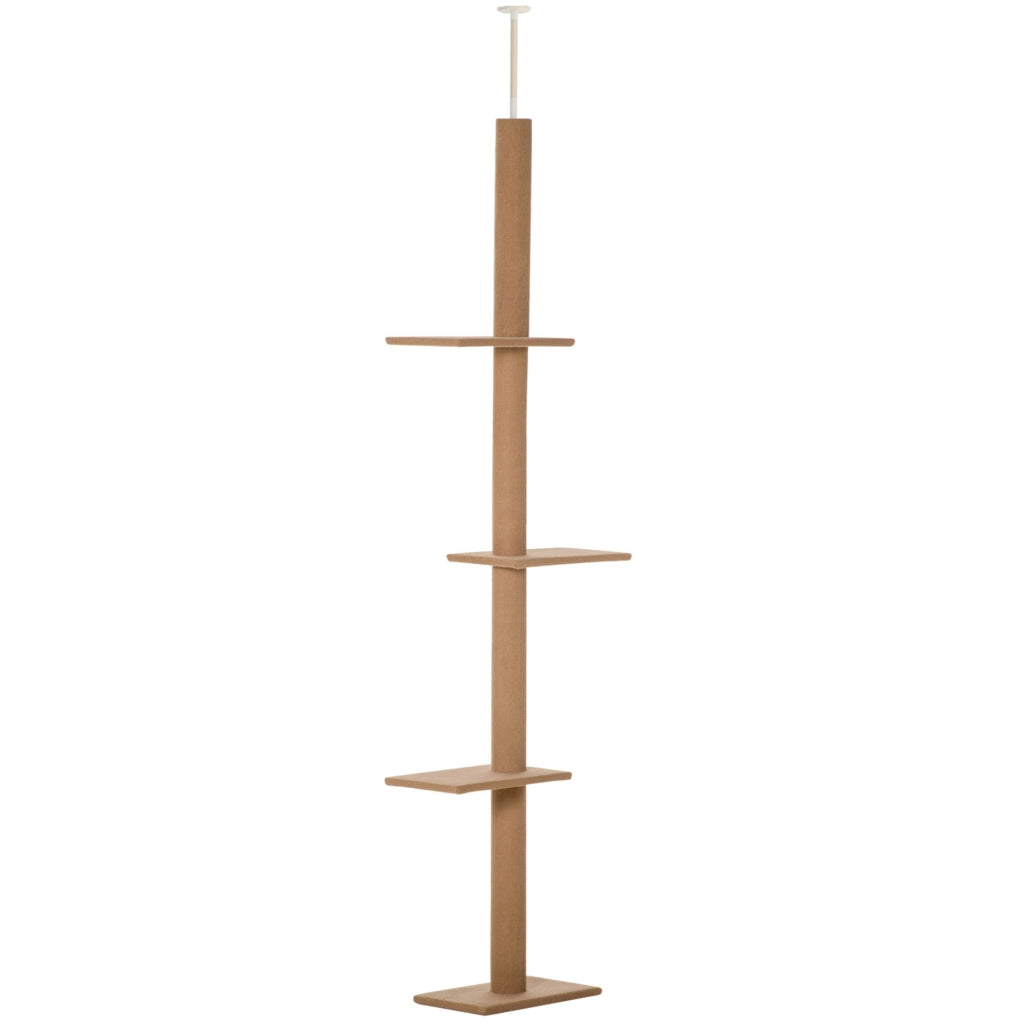 Albero tiragraffi regolabile 43 x 27 x 228-260 cm, fissaggio a soffitto