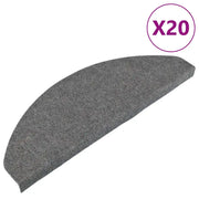 Tappetini Autoadesivi per Scale 20 pz | Gradini per Scale Grigi 65x22,5x3,5 cm