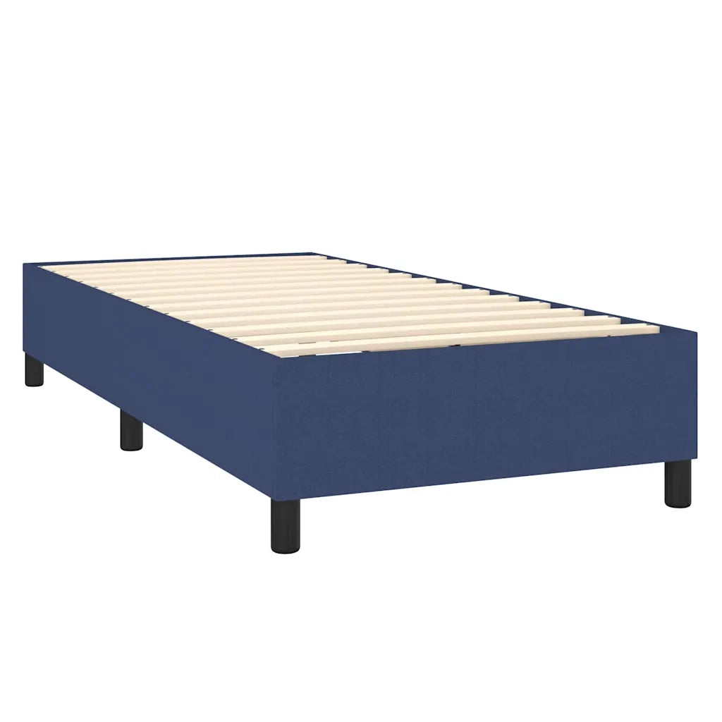 Letto a Molle con Materasso e LED Blu 90x190 cm in Tessuto 3134683