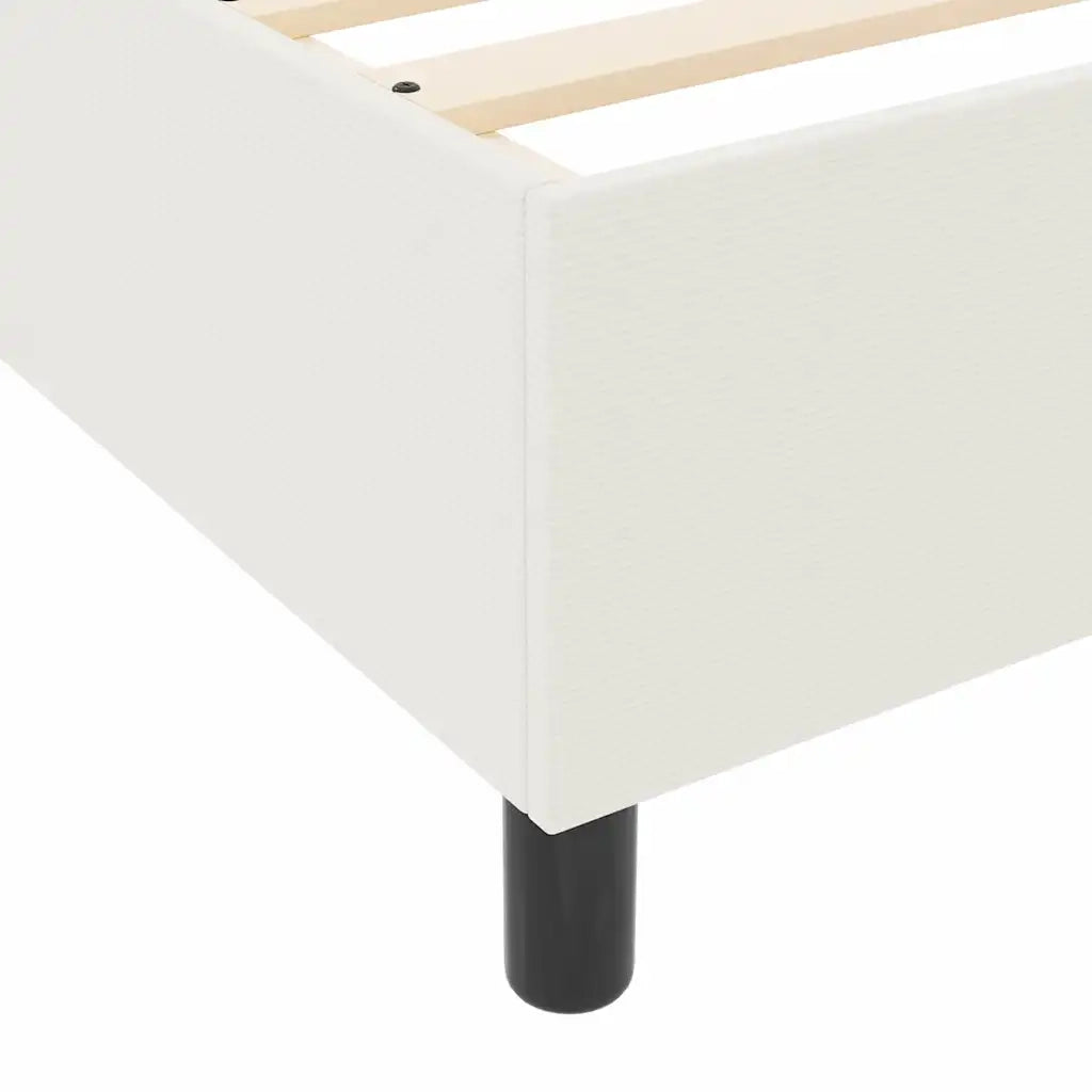 Struttura letto piattaforma Crema 90 x 190 cm Tessuto in Cords 3337384