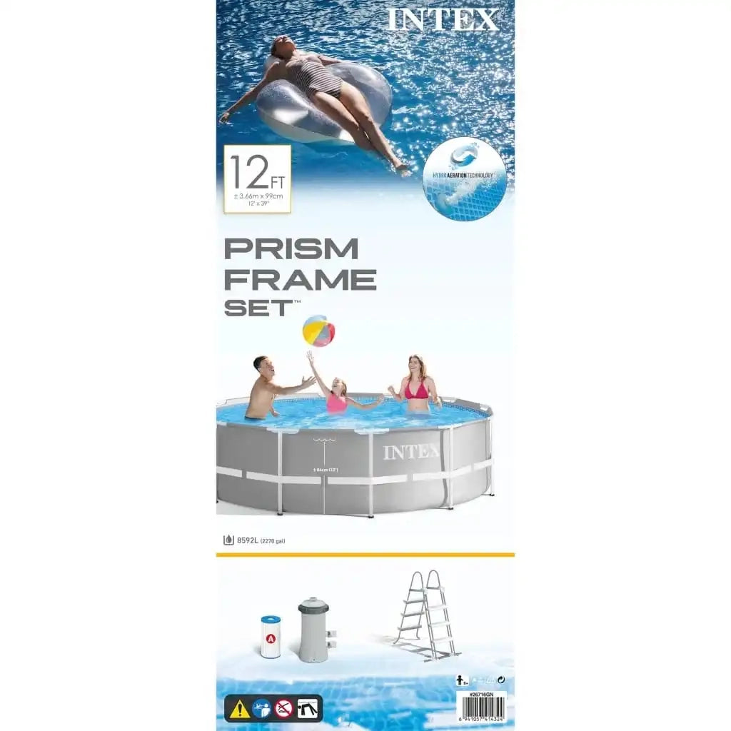INTEX Set Piscina Prism Frame 366x99 cm 3202757