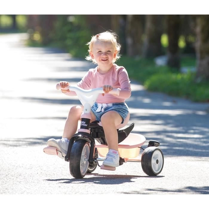 Baby Driver Plus Triciclo rosa - SMOBY