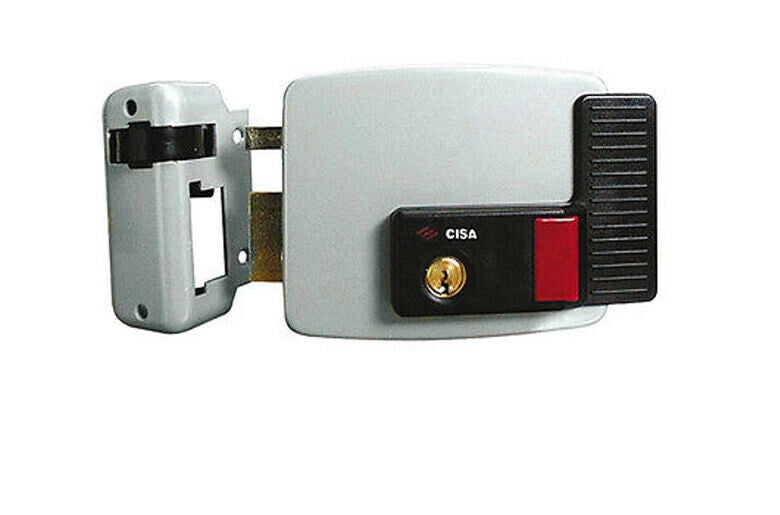 SERRATURA CISA SX 50 ELETTRICA X CANCELLI CON PULSANTE 11731 EN 50 MM SINISTRA