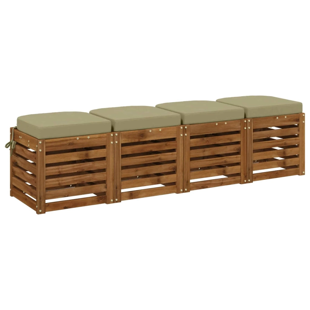 Cuscini per sedile a 4 pezzi SOEST 4 pz 100% Poliestere 945168