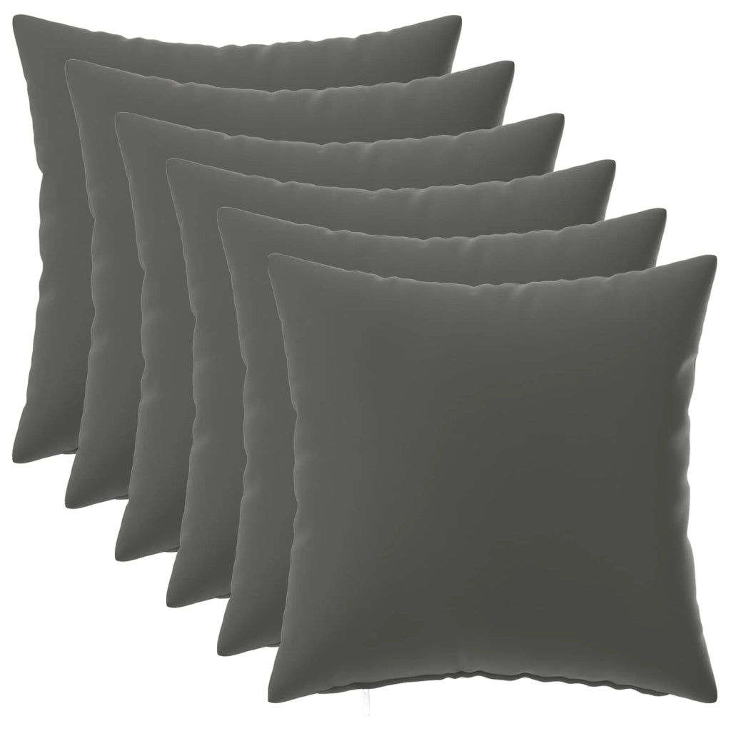 Cuscino con cuscino HEERLEN 6 pz Antracite Poliestere 924689