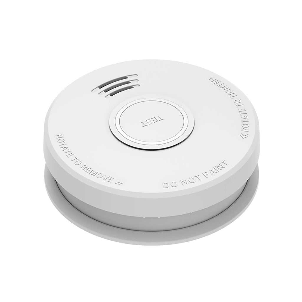 Lotto di 2 Rilevatori di Fumo Fotoelettrici Autonomi Allarme 85 dB Potente Bianco Alecto