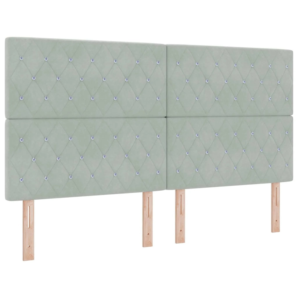 Letto con contenitore LED e materasso Grigio Chiaro 3460086