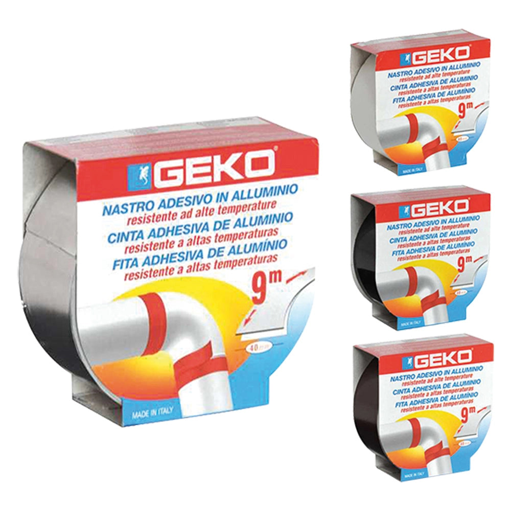 1pz nastro adesivo in alluminio 'smoke' mm. 40 x 9 mt - colore marrone cod:ferx.9003414nlm
