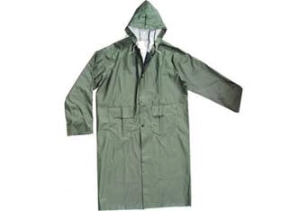 IMPERMEABILE CAPPOTTO IN PVC BISPALMATO PLP VERDE  tg. XXL    EXCEL