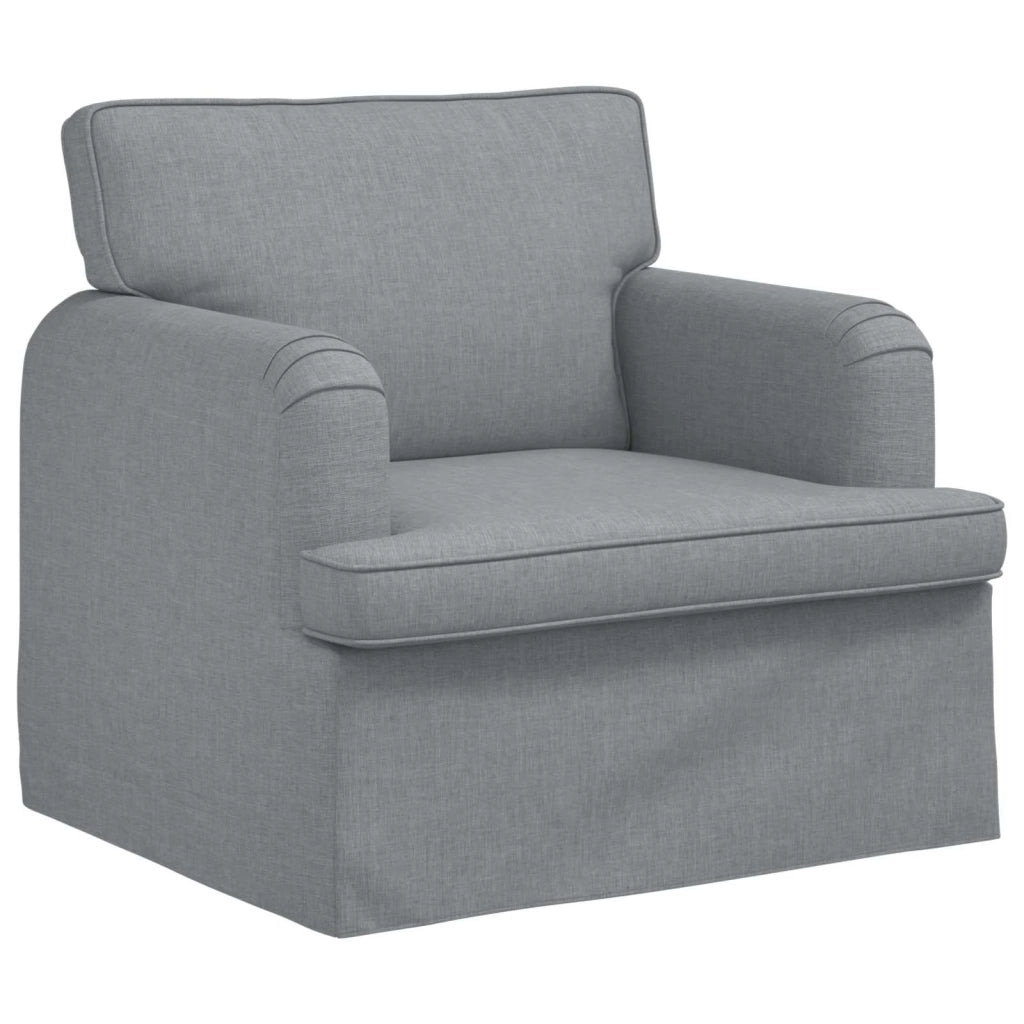 Set di divani 2 pcs Grigio chiaro 144 x 80 x 85 cm Tessuto 3407516