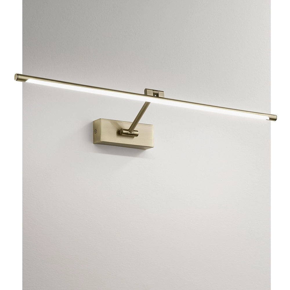 Lampada a Parete GAP443C Gealuce in Metallo Brunito, LED 8W 3000K, Luce Indiretta, Diffusore Sintetico, IP20, Design Moderno - Gealuce