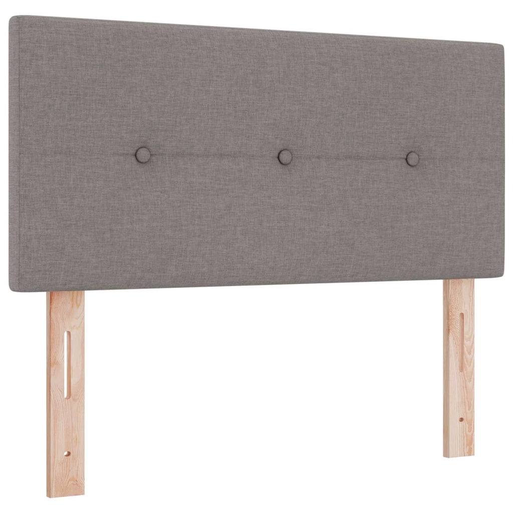 Letto con Box Spring, Materasso e LED Tortora 120 x 200 cm 3451921