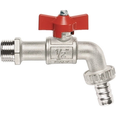 RUBINETTO A SFERA CON PORTAGOMMA A FARFALLA- 3/4  (DN 20) 15 bar/217.5 psi- ITAP- pezzi 1