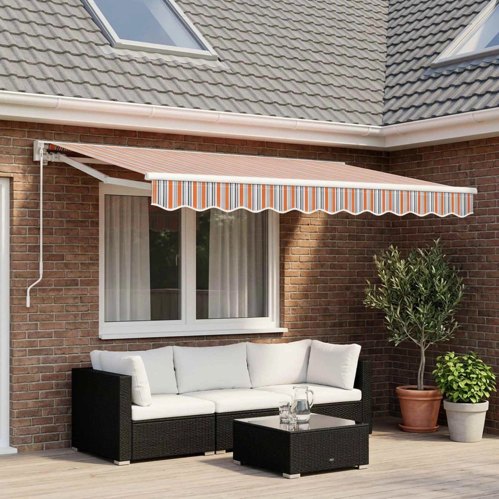 Tessuto di Ricambio per Tenda da Sole Multicolore 300x250 cm 367724