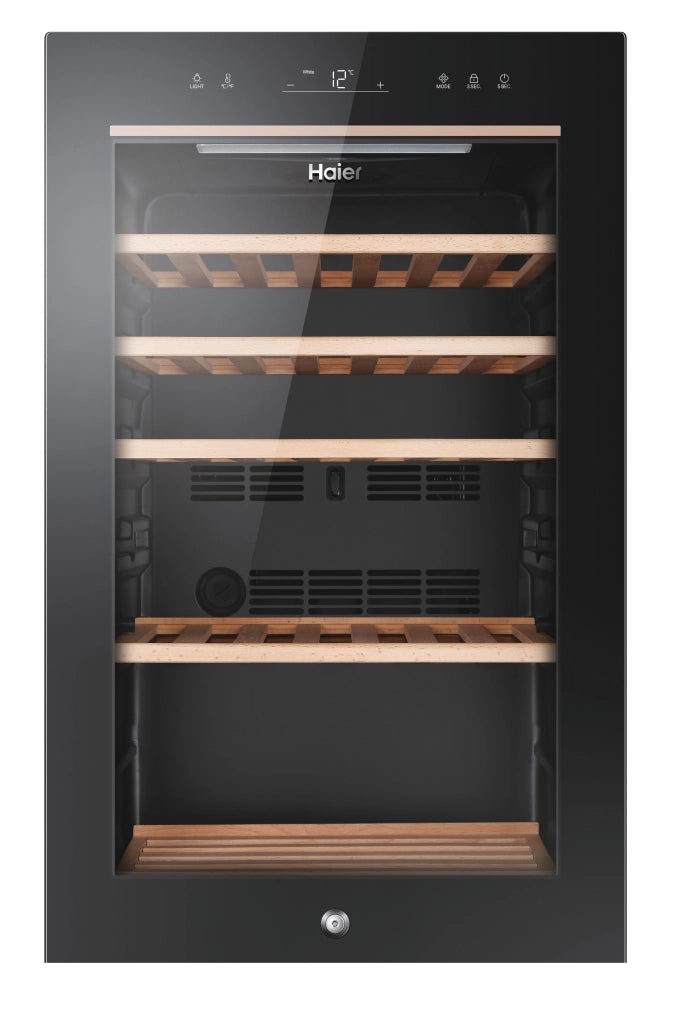 Cantinetta vino Haier Wine Bank 50 Serie 5 HWS49GA con compressore Libera installazione Nero 49 bottiglie