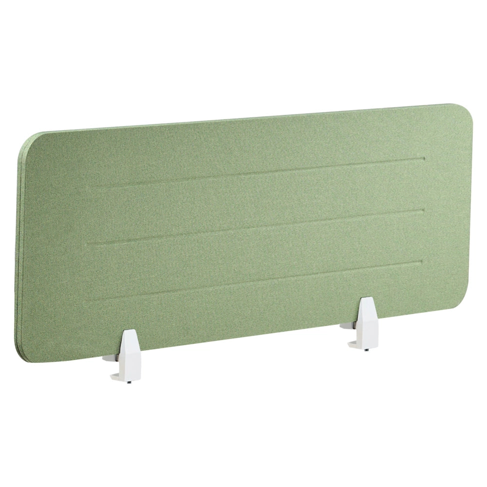 Pannello divisorio Verde Copertura in tessuto 120 x 40 cm Schermo acustico Morsetti di montaggio modulari Casa Ufficio
