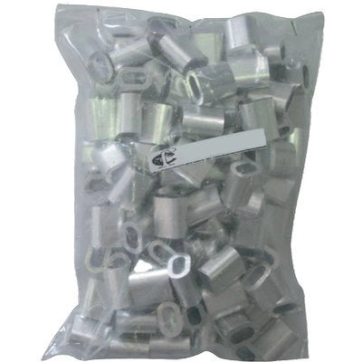 MORSETTO X FILO NYOFIL WORKIT - ALLUMINIO MM 5- 100 pezzi