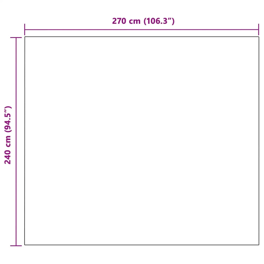 Coperta Grigio scuro 240 x 270 cm Panno 42016768