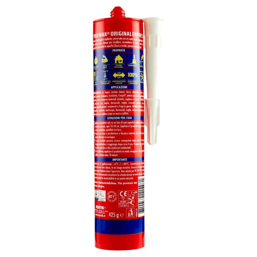 Sigillante Poly Max Original Express Bostik 425 Gr Bianco